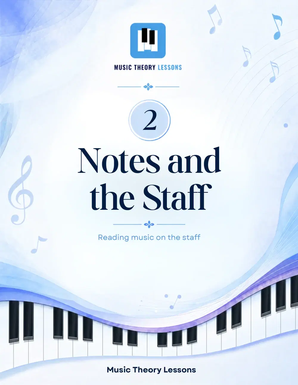 Notes and the Staff chapter cover from the Music Theory Teacher’s Book