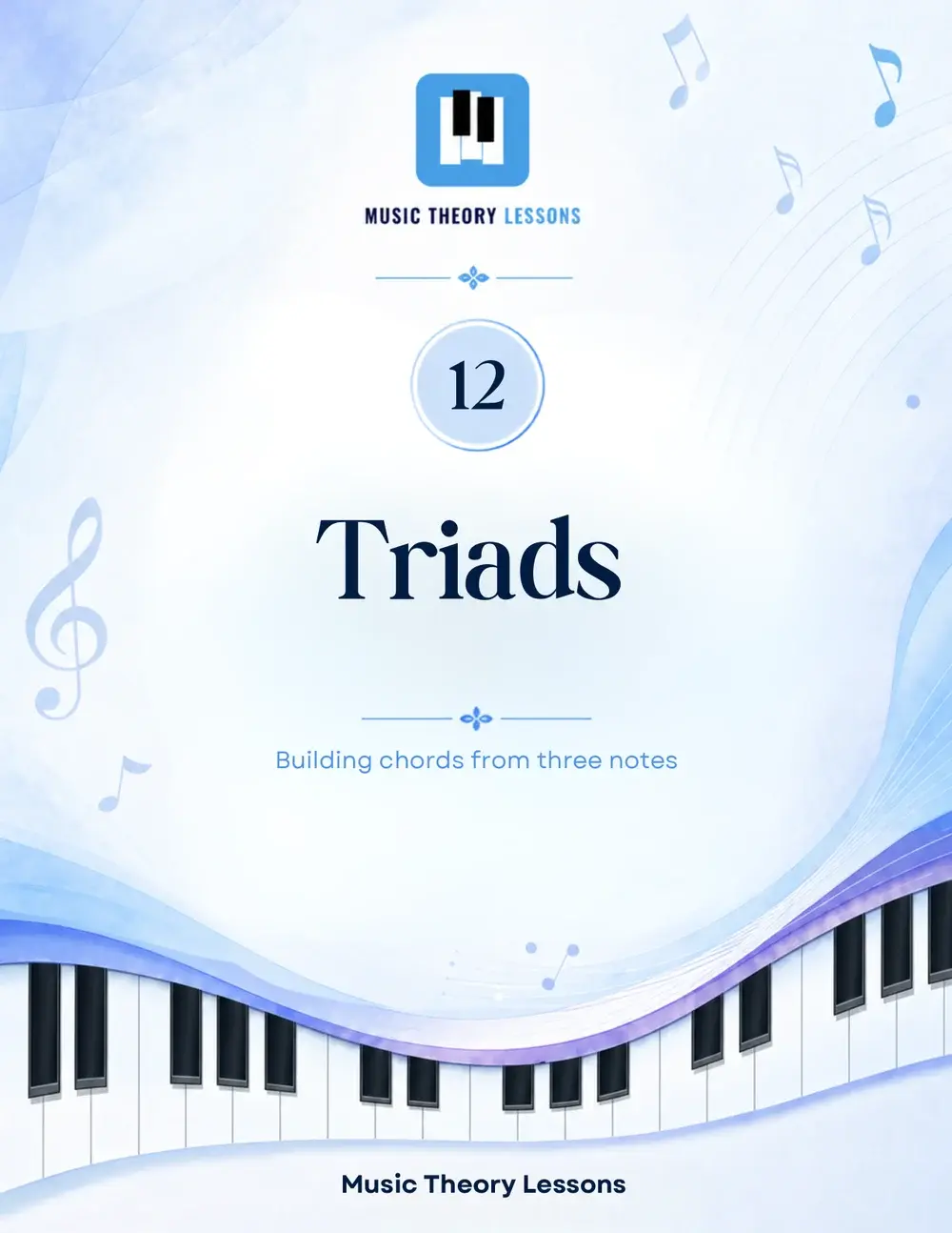 Triads chapter cover from the Music Theory Teacher’s Book